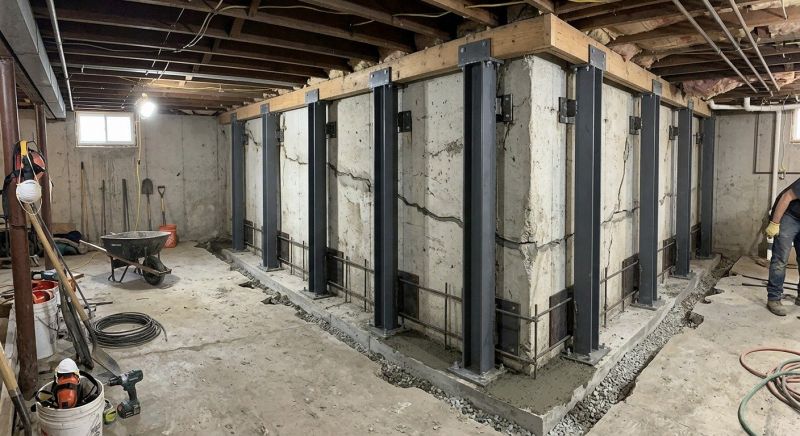 Basement Stabilization in Woodbridge, VA