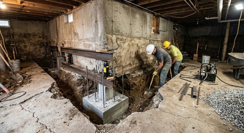 Basement Underpinning in Woodbridge, VA