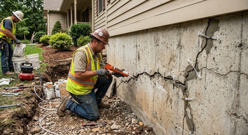 Cracked Foundation Repair in Alexandria, VA