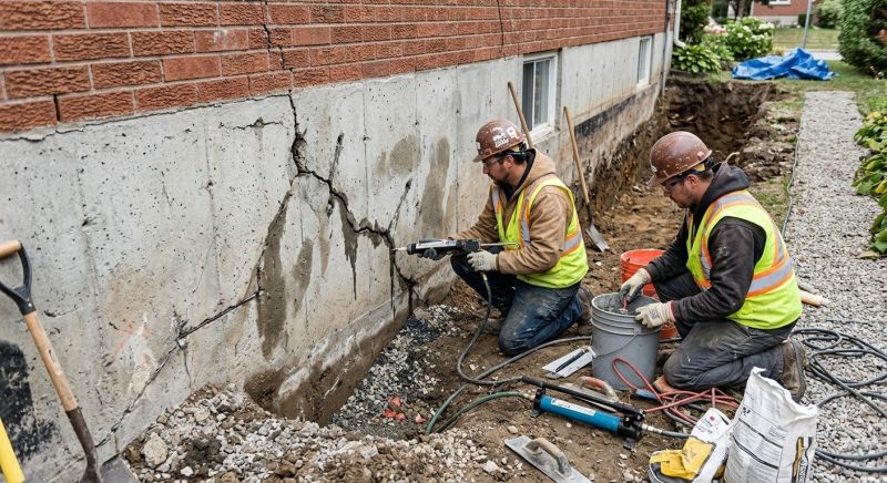 Cracked Foundation Repair in Burke, VA
