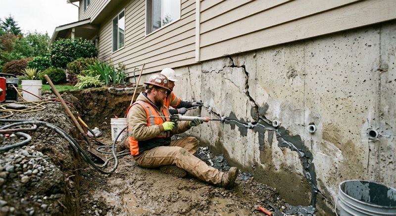 Cracked Foundation Repair in Fairfax, VA