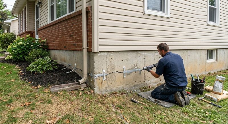 Cracked Foundation Repair in Fauquier County, VA