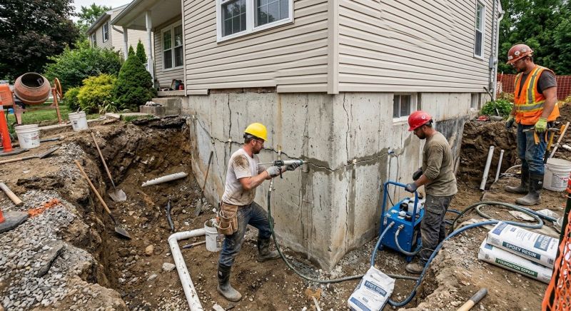 Cracked Foundation Repair in Vienna, VA