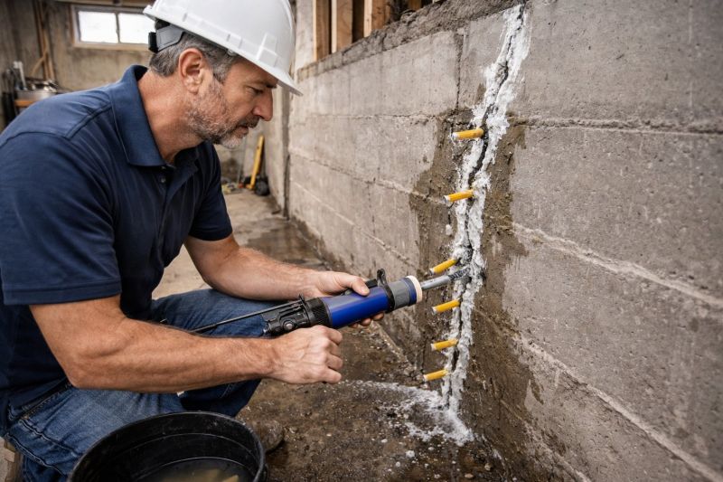 Foundation Crack Sealing in Woodbridge, VA