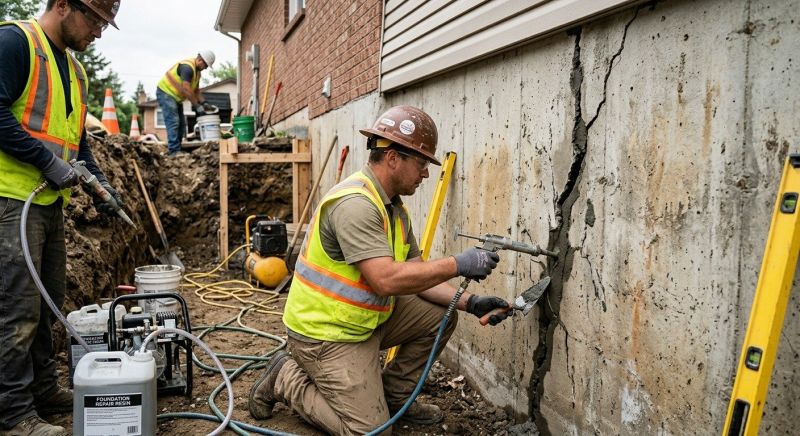 Foundation Cracks Repair in Woodbridge, VA