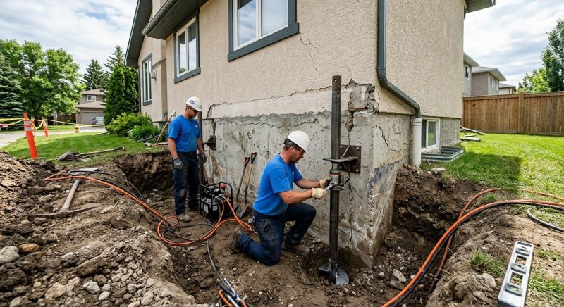 Helical Pile Installation in Woodbridge, VA