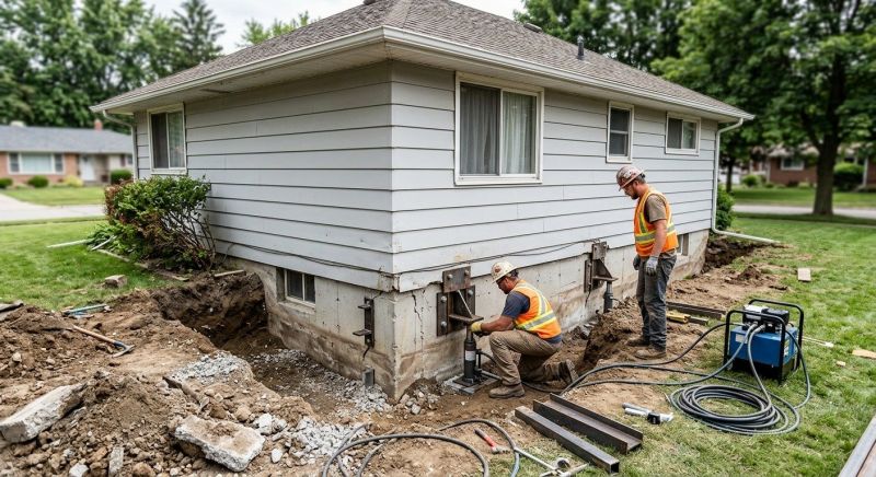 House Foundation Repair in Catlett, VA