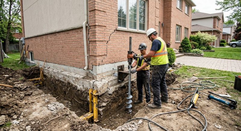 Sinking Foundation Repair in Arlington County, VA