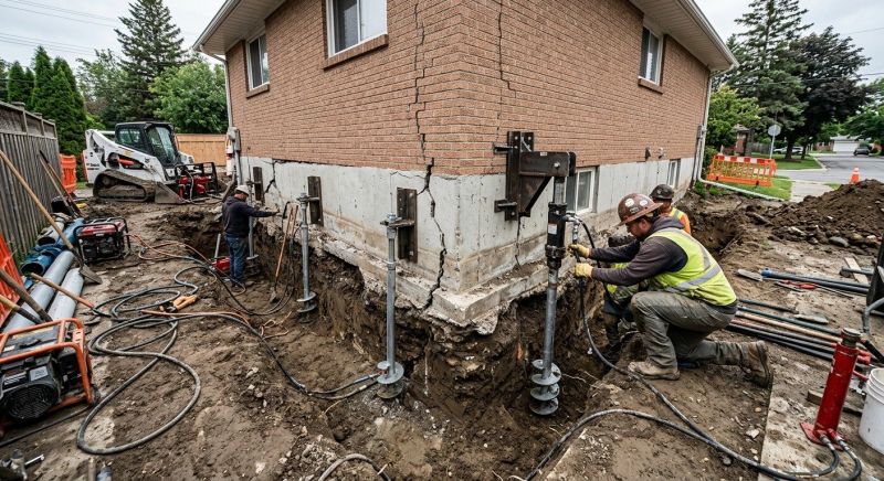 Sinking Foundation Repair in Arlington, VA