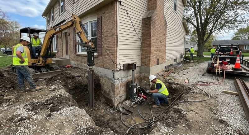 Sinking Foundation Repair in Fairfax County, VA