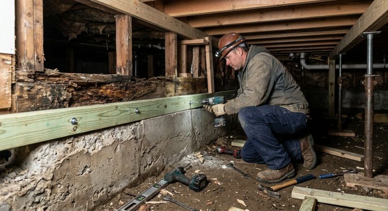 Sinking Foundation Repair in Falls Church, VA