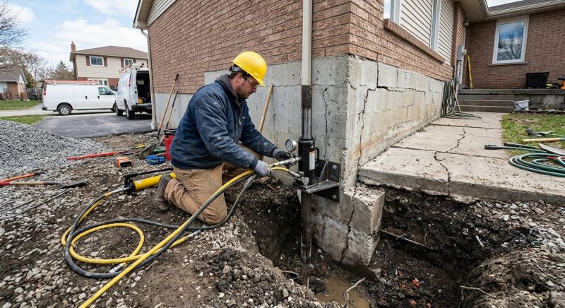 Sinking Foundation Repair in Triangle, VA