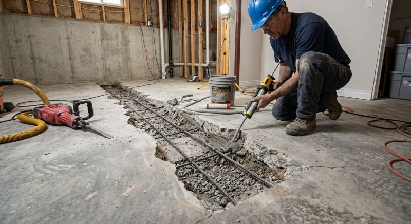 Slab Foundation Repair in Woodbridge, VA